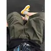Shorts de trabajo de algodón puro color verde militar para hombre, ropa de verano para exteriores, shorts de mezclilla de pierna ancha, shorts de mezclilla lavados hasta la rodilla
