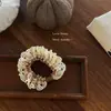 Scrunchie Xadrez com Renda 2026 Novo Coreano Moda Elástico Alto Acessório de Cabelo Infantil para Meninas
