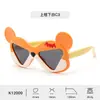 Óculos de Sol Infantis Estilo Cartoon Novo Tpee Silicone Macio, Óculos de Sol Personalizados Anti-UV para Crianças, Polarizados e Não Prejudiciais aos Olhos