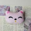 Cabeza de animal de dibujos animados de algodón para bordar ropa infantil, sombreros, zapatos, accesorios, horquillas, broches de peluche DIY.