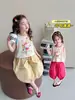 Conjunto de Verano para Niñas 2026 Nuevo Estilo Chaleco sin Mangas Pantalones Anti-Mosquitos de Dibujos Animados Bebé Conjunto de Dos Piezas de Moda de Verano para Niños