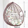 Cadeira Suspensa Balanço de Exterior Cesta Suspensa Cadeira de Rattan Lazer em Casa Cesta Suspensa Preguiçosa para Pátio Cadeira Cesta Balanço de Varanda Cadeira Berço Cadeira de Balanço