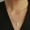 Collar Satélite de Ágata Negra Estilo Francés, Personalidad de Nicho, Colgante Simple y Sofisticado, Cadena para Suéter de Diseño de Moda de Lujo Ligero