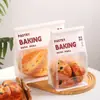 Saco de Embalagem para Assar Pão de Forma 450g Borda Enrolada Arame Auto-Selante Saco para Pão de Forma Fatiado Saco de Embalagem para Assar