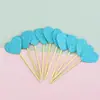 Decoración para hornear pasteles con polvo de oro de color frío Flor de estrella Multi-Amor Tarjeta de papel Enchufe