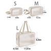 Bolsa de cosméticos para viajes, seca y húmeda, transparente, impermeable, para guardar cosméticos, ideal para viajes de celebridades de Internet.