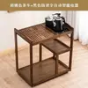 Carrito de té móvil y mesa de té para uso doméstico en la sala de estar, gabinete de té multifuncional con suministro de agua integrado, juego de té moderno minimalista