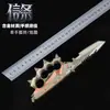Versión Mejorada del Cuchillo de Dedo Creed, Sin Afilar, Temática de la Fuerza Delta, Modelo de Juguete de Aleación con Resorte, Metal, para Niños