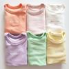 Ropa de Niños Camiseta Básica de Otoño para Niños Camiseta de Manga Larga para Bebé Camiseta de Algodón con Letras de Cuello Redondo para Bebé Ropa de Otoño para Bebé