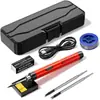 Soldador de estaño USB portátil recargable de 5V8W sin cable para soldadura y reparación, Mini juego de soldador doméstico con batería de litio