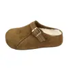 Zapatos de Mujer sin Cordones con Suela Gruesa para Aumentar la Altura, Ideales para Exteriores, Nuevo Estilo Otoño e Invierno 2026, Forrados de Felpa, Zuecos sin Cordones de Estilo Birkenstock de Doble Uso con Punta Cerrada