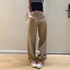 Naranja Infantil # Vaqueros Anchos Estilo Perezoso, Sencillos y Elegantes para Mujer, Corte Holgado, Adelgazantes, Favorecedores, Modernos, Versátiles, Pantalones Largos hasta el Suelo.