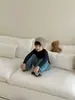 Camiseta básica de rayas estilo coreano para niños, cuello medio alto, suave y elástica, color liso, versátil para capas, camiseta casual elástica multicolor