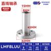 Misi Lmf Rolamento Linear Flange Redonda com Flange Rolamento Movimento Deslizante Precisão Silencioso Rolamento de Esfera Extensão
