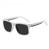 Nuevo Marco de Gafas de Sol Sencillo de Color Contrastante 36177 Marco Trendy Cool con Pintura Elástica Gafas de Sol Polarizadas Gafas de Sol para Hombre