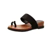 Versión de Piel de Vaca, Chanclas de Tira Única Estilo Verano Nuevo, Chanclas de Suela Plana para Mujer para Usar al Salir