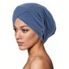 Aliexpress 2024 Novo Modelo Multicor Cor Sólida Costas Cruzadas Cobertura para Cabelo Elástico Base de Chapéu Boné em Estoque