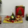 Tarjeta de felicitación de Navidad Música Luz Árbol de Navidad de Colores Estéreo Regalo Creativo Sobre Bendición Tarjeta de Exportación Transfronteriza