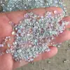 En stock Mayoreo Grava de Cristal de Grano Pequeño Cristal Blanco Cristal Rosa Clavo para Colchón Decoración de Uñas Cristal Planta en Maceta Piedra de Paisaje Decoración