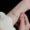 Pulsera de Doble Capa con Lazo Yinzhen para Mujer Plata de Ley S925 Nueva Popular Lujo Accesible Nicho Exquisita Joyería de Mano de Gama Alta