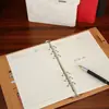 Cuaderno Personalizado A5 de Hojas Sueltas, Cuaderno de Imitación de Cuero PU con Hebilla, Papel Doulin, Cuaderno Especial para Notas de Reuniones de Oficina