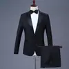 Nuevo Traje de Lentejuelas Escenario Ajustado Traje Anfitrión Masculino Cantante Coro Traje Reunión Anual Vestido