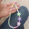 Novo cordão para celular feminino fresco doce corrente de contas ornamentos laço de amor acessórios de corrente para celular decoração de bolsa
