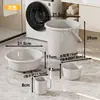 Set de tocador estudiantil de plástico grueso de alta calidad para el regreso a clases, cubeta de agua y lavabo de plástico engrosado para uso en dormitorio