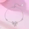 Pulsera Dulce Sueño Original de Tichia para Mujer Plata de Ley S925 Diseño de Nicho Joyería de Mano Dulce y Delicada con Lazo