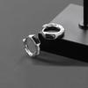 Aretes de Plata 925 Aretes Diseño de Moda para Hombre Personalidad Nicho Hebilla para Oreja de Hombre Estilo Frío Arete Europeo y Americano