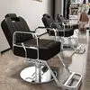Silla de Barbería Silla de Peluquería Moderna Silla Especial para Corte de Cabello de Salón Asiento Ajustable Reclinable Silla para Permanente Tinte Arreglo