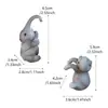 Colgante de maceta de elefante lindo nuevo transfronterizo Animal de jardín Paisaje micro Planta en maceta Colgante decorativo Manualidades de resina