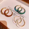 Brincos de Argola Grandes Personalidade Exagerada Europeus e Americanos para Mulheres Temperamento Único Influenciador de Trabalho Mesmo Estilo Brincos Versáteis Atacado