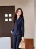 Traje Nuevo de Primavera y Otoño Traje Temperamento Femenino Recepción Salón de Belleza Joyería Ropa de Negocios Vestido para Mujer Ropa de Trabajo Venta al por Mayor