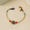 Pulseira de Contas Artesanal Tibetana Nepalesa Estilo Étnico Exótico Retrô Design de Nicho Pulseira Novos Acessórios Estilo Chinês para Mulheres