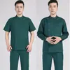 Roupas de trabalho de hospital de animais enfermeira terno manga longa feminina oral masculina sala de cirurgia roupas de trabalho uniforme tamanho