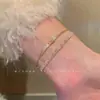 Pulsera de Zirconia con Lazo Flash Ambiental para Mujer de Lujo Ligero Nicho de Gama Alta Doble Capa Apilada Pulsera Abierta