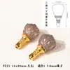 Ágata Púrpura Ahumado Espalda de Tiburón Dividido Tres Vías DIY Pulsera Hecha a Mano Accesorios Componentes de Joyería Materiales Cuentas 108