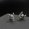 Pendientes de calavera vintage Prajna retro transfronterizos de Mingcheng Wish AliExpress, pendientes góticos punk.