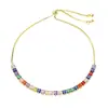 Pulseira Quadrada de Strass Ajustável, Simples e Estilosa, com um Toque Elegante e Sofisticado, Joia Exquisita e Versátil