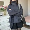 Estilo Neutro Cuello Alto Doble Botonadura Top Corto Europeo y Americano INS Otoño e Invierno Temperamento Versátil para Viajes Cotidianos Chaqueta Transfronteriza
