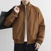 Cardigan Jacket Minimalista Versátil para Hombre Nuevo Estilo Primavera/Otoño Sensación de Alta Gama Color Sólido Uso Diario Manga Larga Cuello Alto