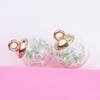 Fábrica atacado Novas estrelas luminosas bola de vidro DIY celular carro bolsa chaveiro decoração pingente artesanato