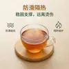 Produto de Venda Quente Transfronteiriço em Estoque: Conjunto de Porta-Copos de Bambu e Madeira, Suporte de Copo Simples e Criativo, Base Isolante Redonda para Copo de Água, Suporte de Xícara de Chá de Bambu