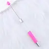 Caneta de Contas DIY Modelo Novo com Tubo Vazio, Caneta Criativa com Enchimento de Contas Fofa com Flores Secas e Pedras Trituradas, Caneta Esferográfica no Atacado em Estoque