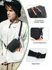 Bolsa Transversal de Tecido Oxford com Múltiplos Compartimentos para Celular e Moedas, Cor Sólida Simples, Moda Feminina, Elegante, Grande Capacidade, Masculina