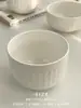Al por mayor Estilo Francés Lujo Ligero Minimalista Borde con Puntos de Perlas Cerámica Blanca Pura en Relieve Vajilla Doméstica Tazones para Sopa y Arroz y Platos