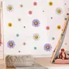 Br1033C Desenho Animado Crisântemo Colorido Flores Pequenas Adesivo de Parede Autoadesivo Estilo Menina Decoração de Quarto Quarto Adesivo