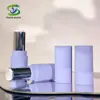 Tubo Cilíndrico Roxo Fosco para Batom Tubo Vazio Tubo Plano de Alta Qualidade para Batom Tubo de Batom Materiais de Embalagem para Maquiagem