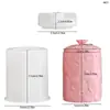 Amapola Transfronteriza Nuevo Producto Frasco Cilíndrico con Relieve de Flor Molde de Silicona DIY Molde para Taza de Velas de Yeso para Aromaterapia